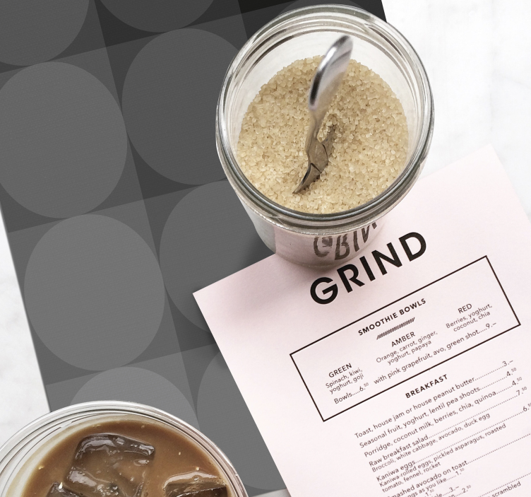 Bakgrunn med elegante former hjemme spisebrikker - Tenstickers