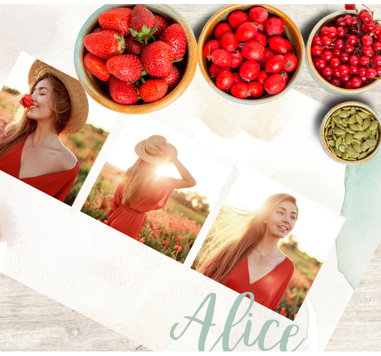 Bilde og navngi personlige spisebrikker - Tenstickers