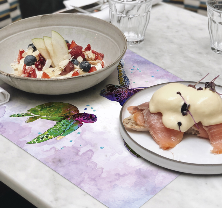 Fargerike skilpadder dyre spisebrikker - Tenstickers