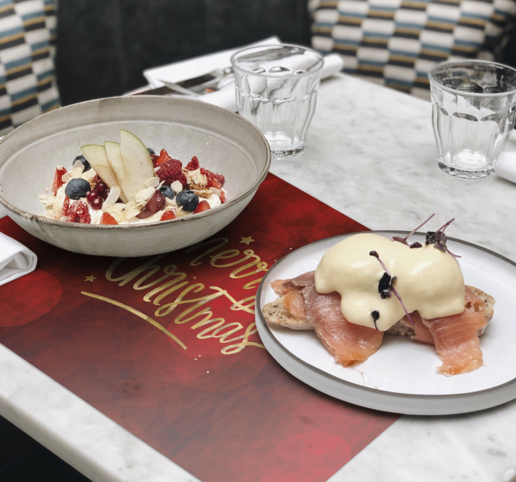 God jul i røde juletavler - Tenstickers