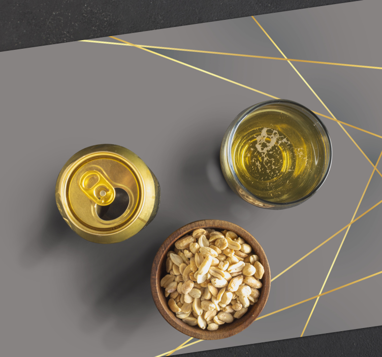 Grå tone geometriske former elegante stikkontakter - Tenstickers