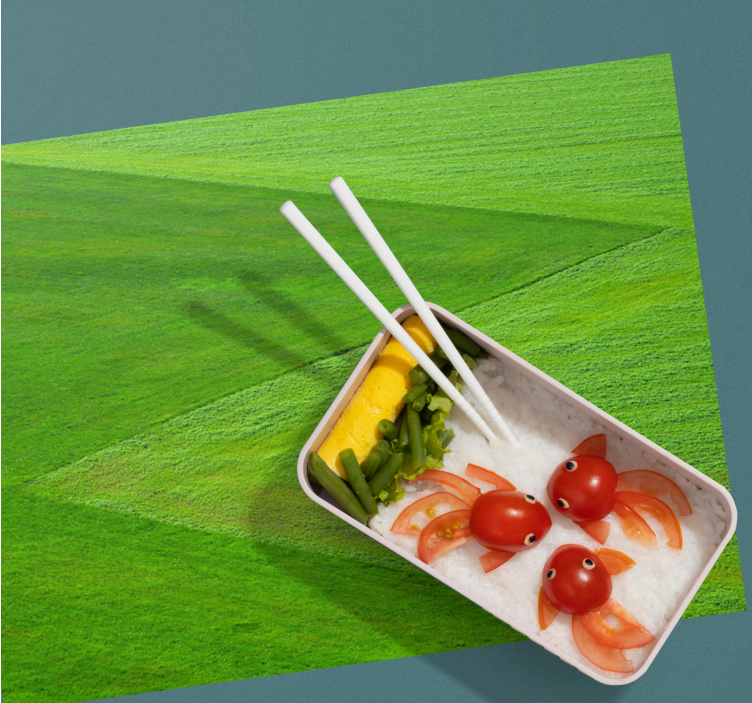 Grønt gress estetikk spisebrikke original - Tenstickers