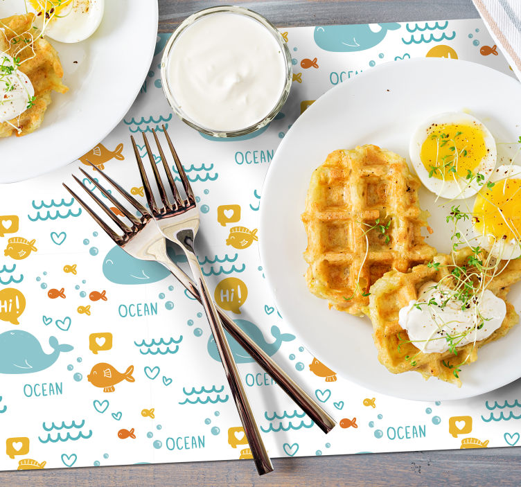 Havdyr spisebrikke spedbarn - Tenstickers