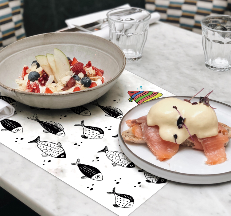 Motstrøm fisk spisebrikker - Tenstickers