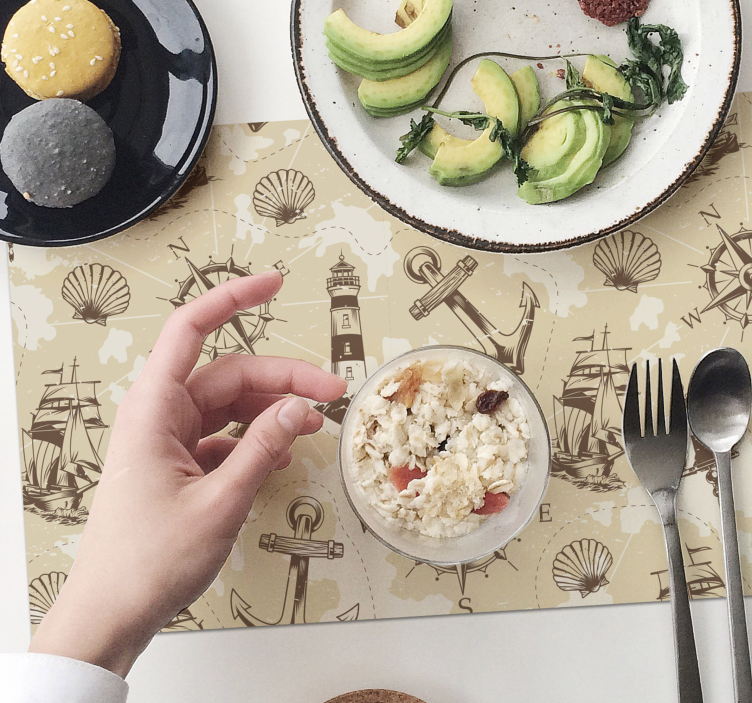 Sjøobjekter skjellspisebrikke - Tenstickers