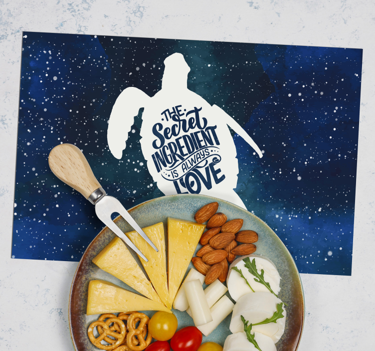 Skilpadde med galakse mønster skilpadde spisebrikker - Tenstickers