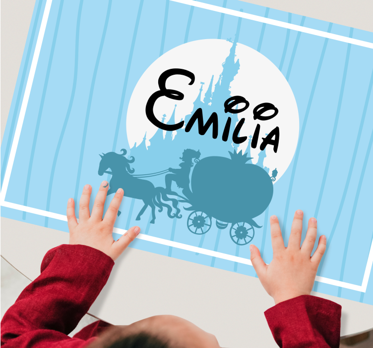 Slott med vogn og hest spisebrikke spedbarn - Tenstickers