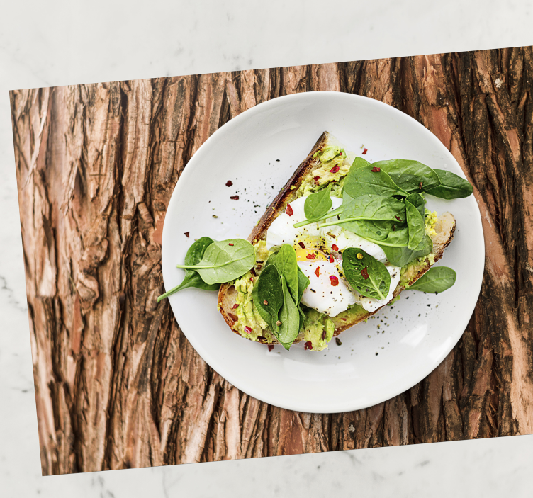 Trebark strukturerte spisebrikker - Tenstickers