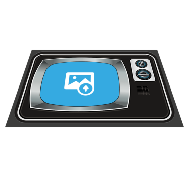 Tv-tilpassbare bilder originale vinylplattformer - Tenstickers