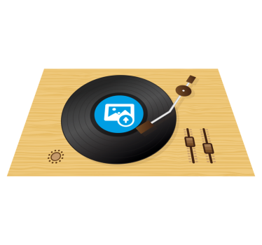 Original vinyl disk tilpasses foto original vinyl bordbrikke - Tenstickers