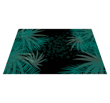 Tropiske grønne planter originale vinyl spisebrikker - Tenstickers