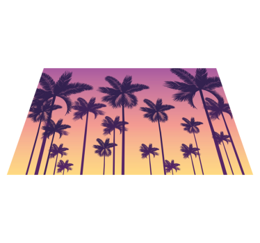 Spisebrikke original palmesus ved solnedgang - Tenstickers
