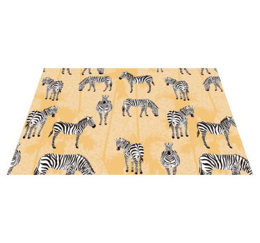 Spisebrikke original zebra mønster - Tenstickers