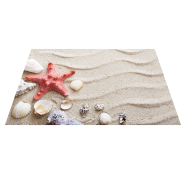 Spisebrikke original sjøstjerne strandmotiv - Tenstickers