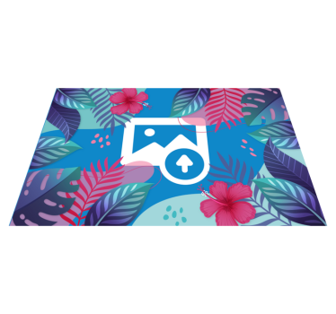 Fargerike tropiske blader spisebrikke original - Tenstickers