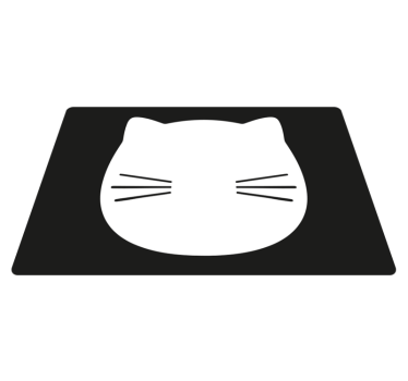 Spisebrikke original katteansikt form - Tenstickers