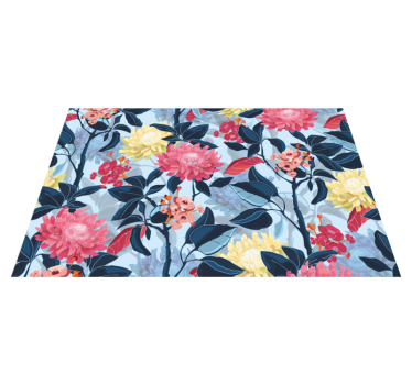 Spisebrikke original blomstermønster eleganse - Tenstickers