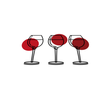 Spisebrikke original vinglass trio - Tenstickers