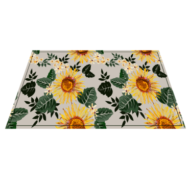 Spisebrikke original solfylt blomsteroppsats - Tenstickers