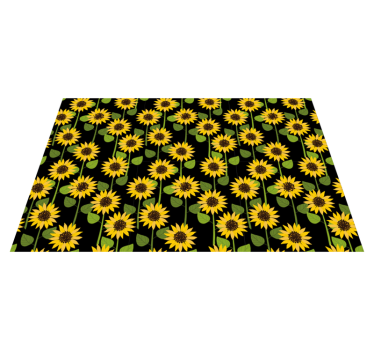 Spisebrikke original med solblomst mønster - Tenstickers