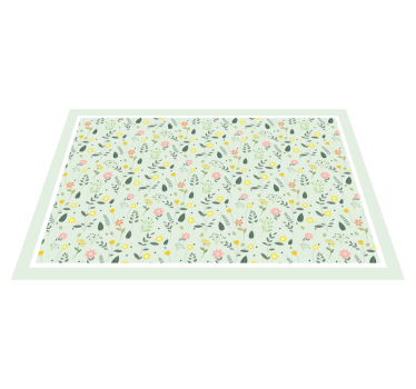 Spisebrikke original blomstermønster - Tenstickers