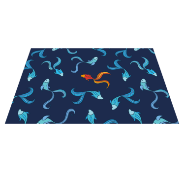 Spisebrikke original med livlige fiskemotiver - Tenstickers