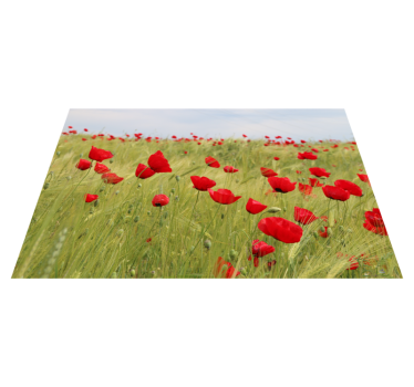 Spisebrikke original valmuefelt - Tenstickers