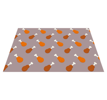 Spisebrikke original kyllinglår mønster - Tenstickers