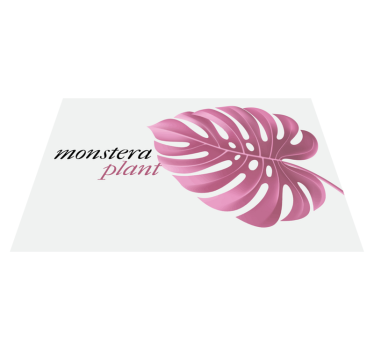 Spisebrikke original monstera bladmotiv - Tenstickers