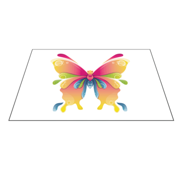 Spisebrikke original fargerikt sommerfuglmotiv - Tenstickers