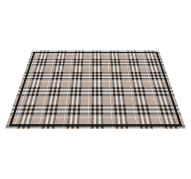 Tradisjonelt skotsk grå tartan mønster originale spisebrikke - Tenstickers