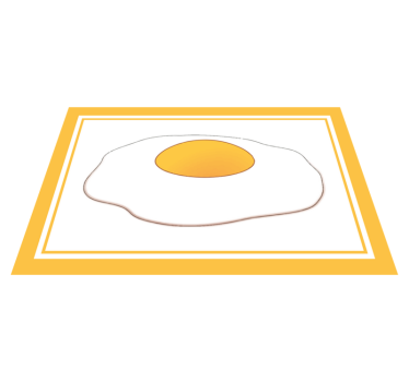 Stekt egg solsiden hus spisebrikke - Tenstickers