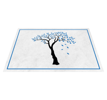 Spisebrikke original med elegant tremotiv - Tenstickers