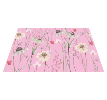 Rosa pastellfarger mønster originale spisebrikke - Tenstickers
