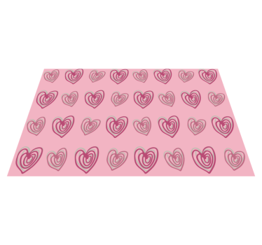 Spisebrikke original hjerte mønster - Tenstickers