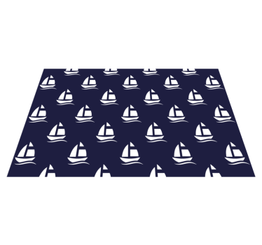 Sailboat pattern spisebrikke original - Tenstickers