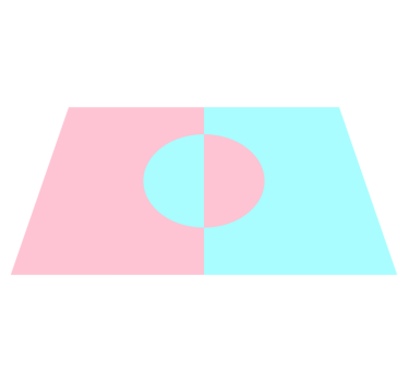 Geometrisk rund fargeblokk originale spisebrikke - Tenstickers