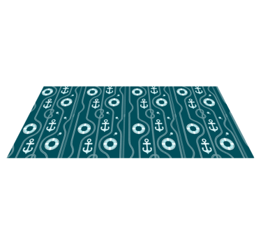Spisebrikke original maritimt ankerdesign - Tenstickers