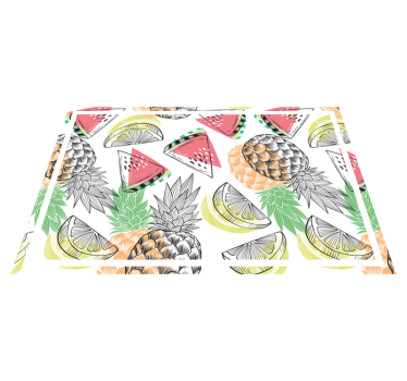 Tropisk fruktmønster spisebrikke original - Tenstickers