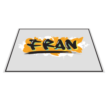 Urban stil fargerik graffiti egne navn spisebrikke - Tenstickers