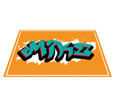 Vill stil konge graffiti egne navn spisebrikke - Tenstickers