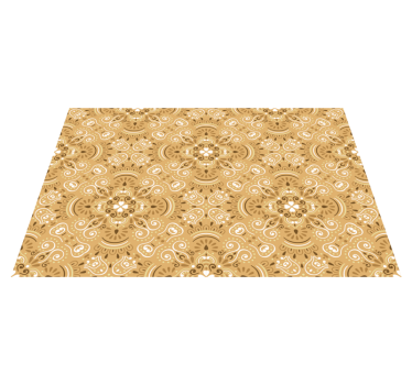 Vintage beige dekorativt mønster originale spisebrikke - Tenstickers