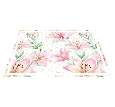 Spisebrikke original blomsterlilje arrangement - Tenstickers