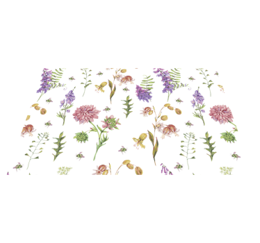 Spisebrikke original med blomsterbotanisk mønster - Tenstickers