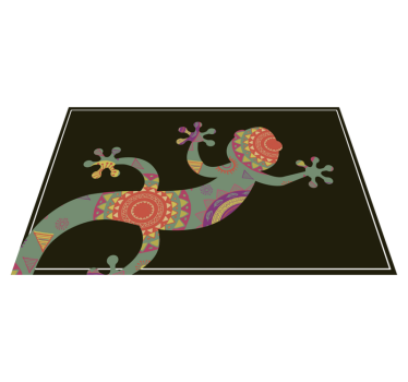 Spisebrikke original fargerik firfisle motiv - Tenstickers