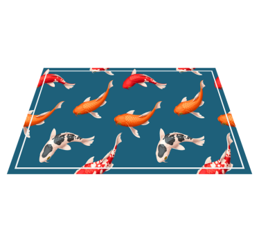 Spisebrikke original fargerik koi fisk mønster - Tenstickers