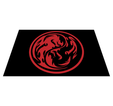Spisebrikke original drageemblem motiv - Tenstickers