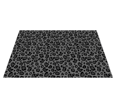 Mørkegrått og svart leopardmønster originale spisebrikke - Tenstickers