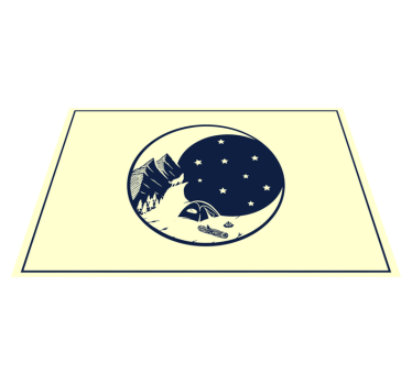 Spisebrikke original fjellcamping scene - Tenstickers