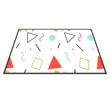 Morsomme geometriske former originale spisebrikke - Tenstickers
